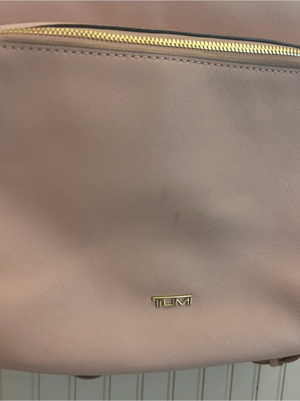 Tumi Varek Hudson Leather Backpack In Blush